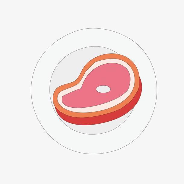 肉简笔画图片大全 肉简笔画图片大全带颜色