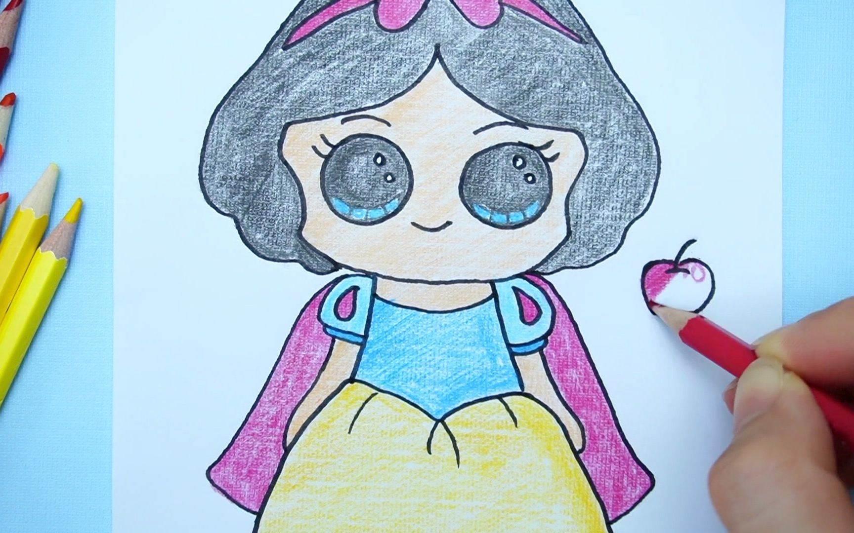 白雪公主简笔画图片 白雪公主简笔画图片大全可爱