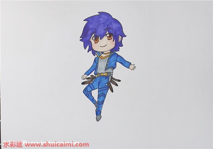 斗罗大陆唐三怎么画 斗罗大陆唐三简笔画图片