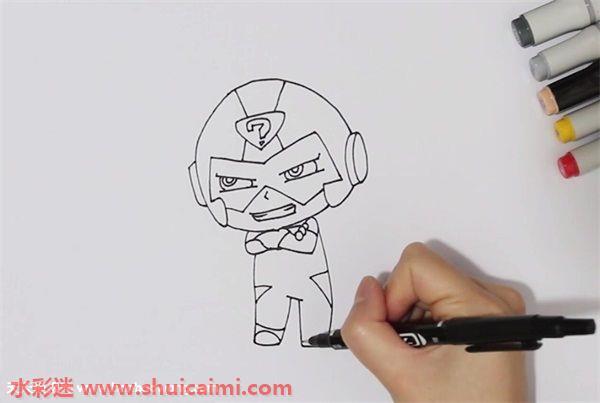 多心超人怎么画 多心超人简笔画画法