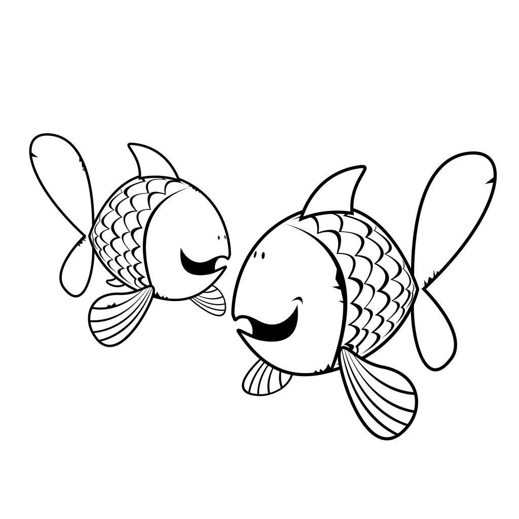 锦鲤简笔画 锦鲤简笔画带颜色