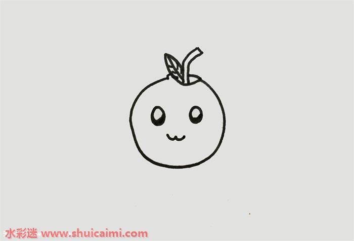 橙子怎么画 橙子简笔画图片彩色