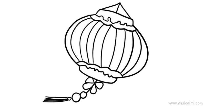 花灯儿童画怎么画 花灯简笔画好看