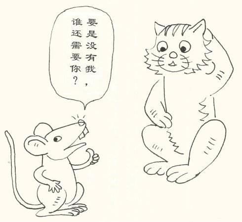 猫和老鼠简笔画 猫和老鼠简笔画图片