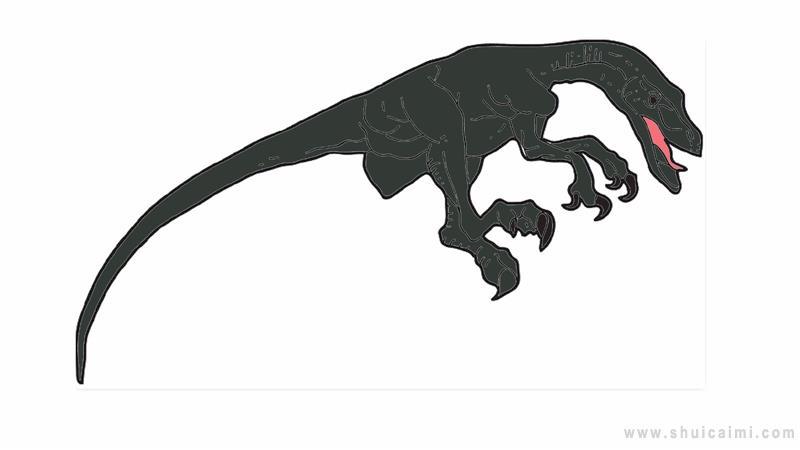 迅猛龙简笔画怎么画 迅猛龙简笔画图片大全