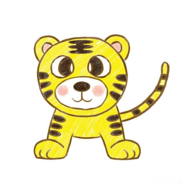 老虎简笔画 老虎简笔画霸气