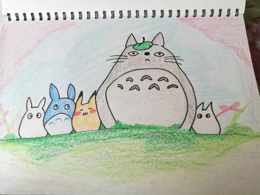 龙猫简笔画 龙猫简笔画大全可爱