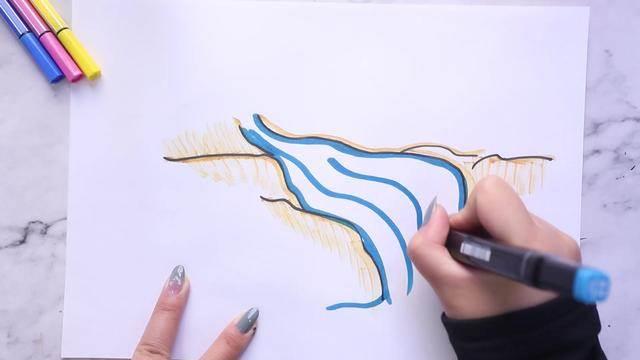 黄河简笔画图片大全 儿童黄河简笔画图片大全