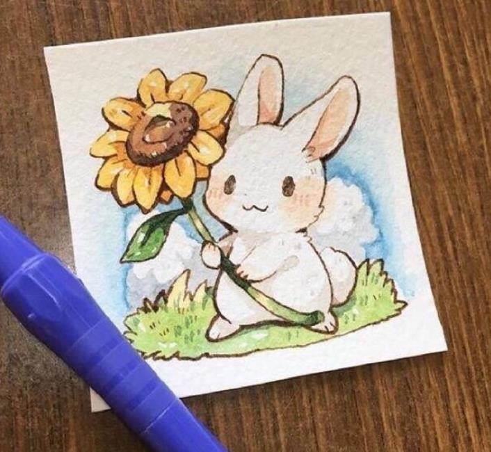 画兔子的简笔画 画兔子的简笔画图片
