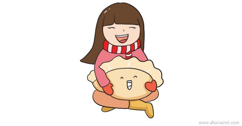 冬至节气饺子儿童画怎么画 冬至节气饺子简笔画简单