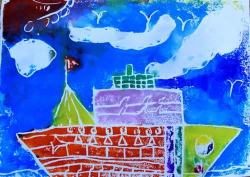 简笔画轮船怎么画 简笔画大船图片