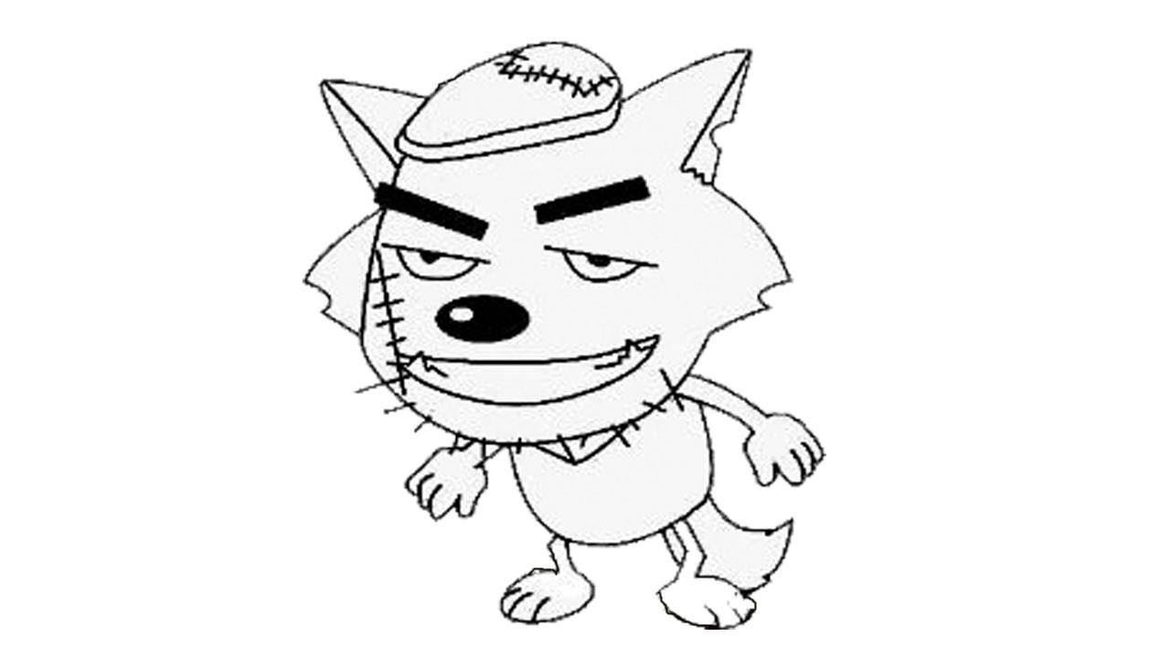 灰太狼简笔画怎么画 灰太狼简笔画图片