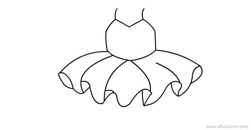 公主漂亮裙子儿童画怎么画 公主漂亮裙子简笔画图片