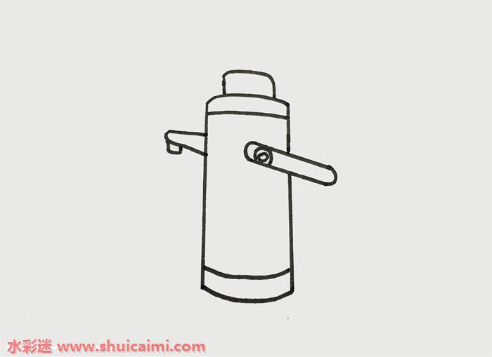 水瓶怎么画 水瓶简笔画步骤图