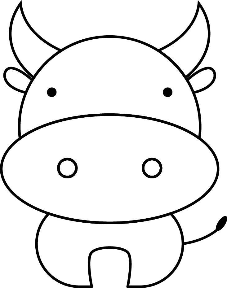 小牛简笔画 小牛简笔画图片可爱