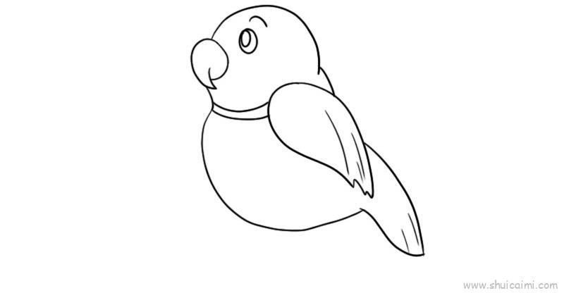 翠鸟儿童画怎么画 翠鸟简笔画顺序