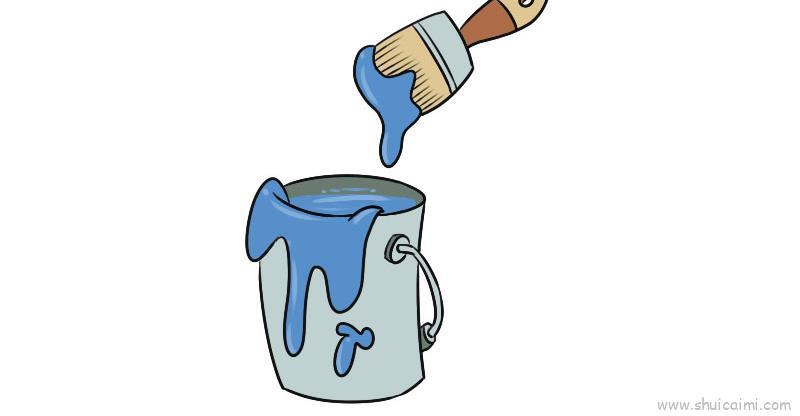 油漆桶儿童画怎么画 油漆桶简笔画图片大全