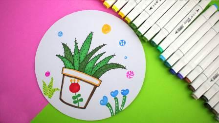 盆栽简笔画 盆栽简笔画图片带颜色