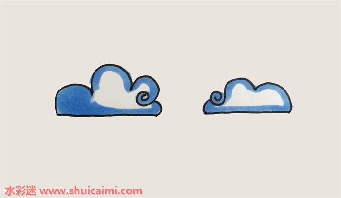 白云怎么画 白云简笔画彩色