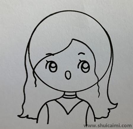 简笔画卡通音乐老师绘画教程