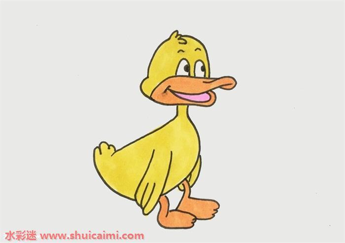 小鸭子怎么画 小鸭子简笔画图片大全彩色
