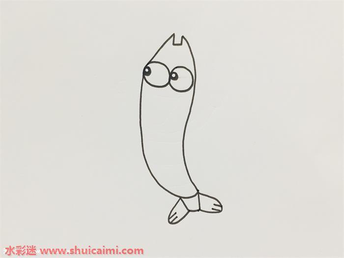 小虾怎么画 小虾简笔画简单易画彩色