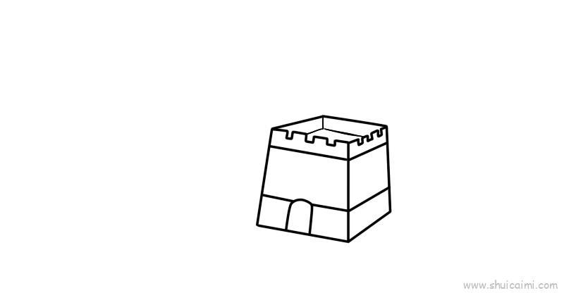 万里长城儿童画怎么画 万里长城简笔画顺序