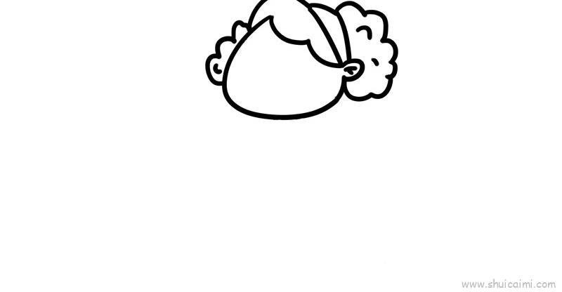 寒食节做青团儿童画怎么画 寒食节做青团简笔画图片