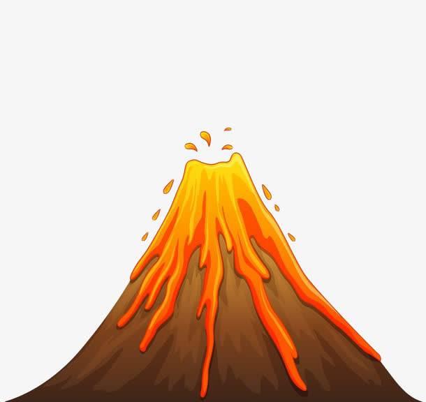 火山简笔画 火山简笔画图片大全