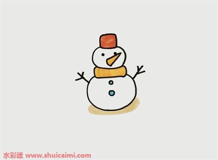 冬天怎么画 冬天简笔画图片带颜色