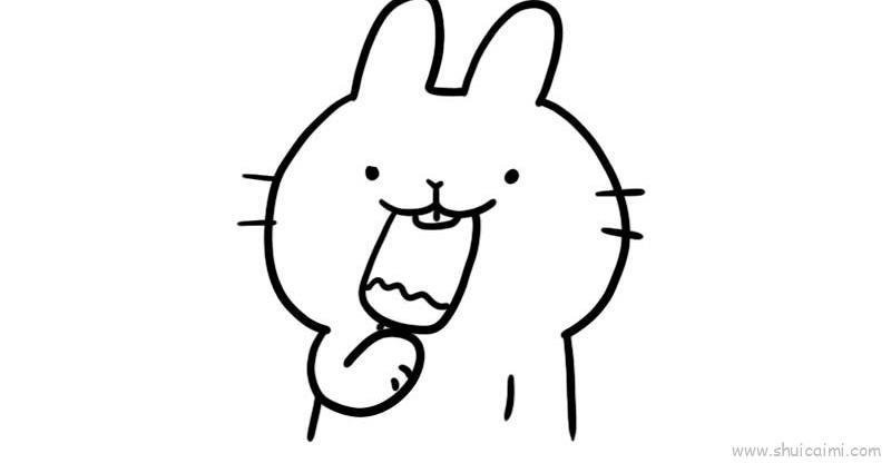 吃雪糕儿童画怎么画 吃雪糕简笔画好看