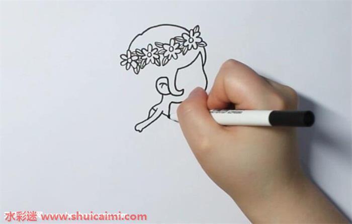 卡通新娘新郎简笔画怎么画画法