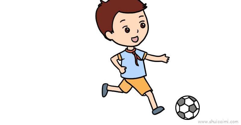 踢足球儿童画怎么画 踢足球简笔画画法