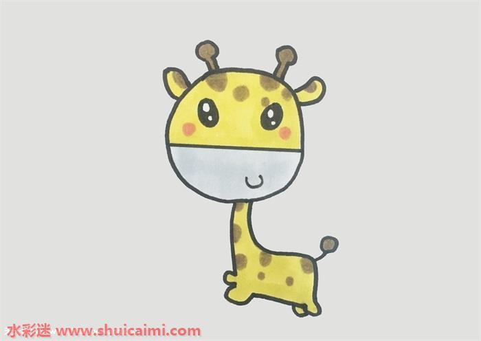鹿简笔画怎么画简单彩色
