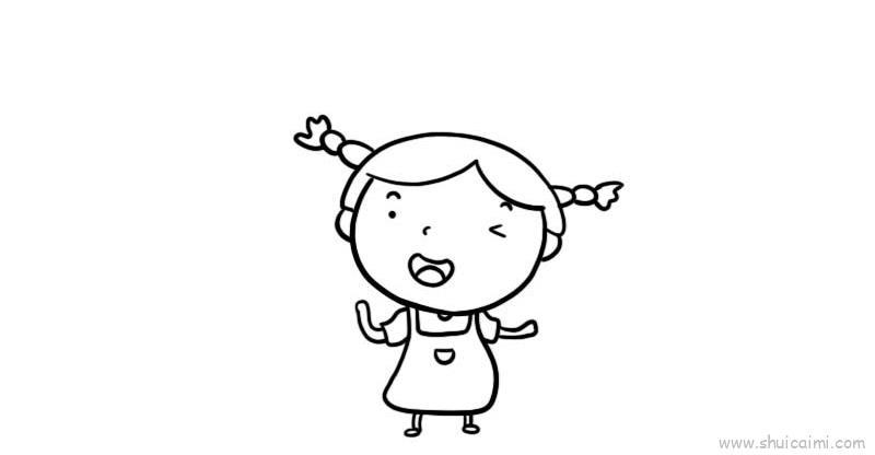 玩气球儿童画怎么画 玩气球简笔画顺序