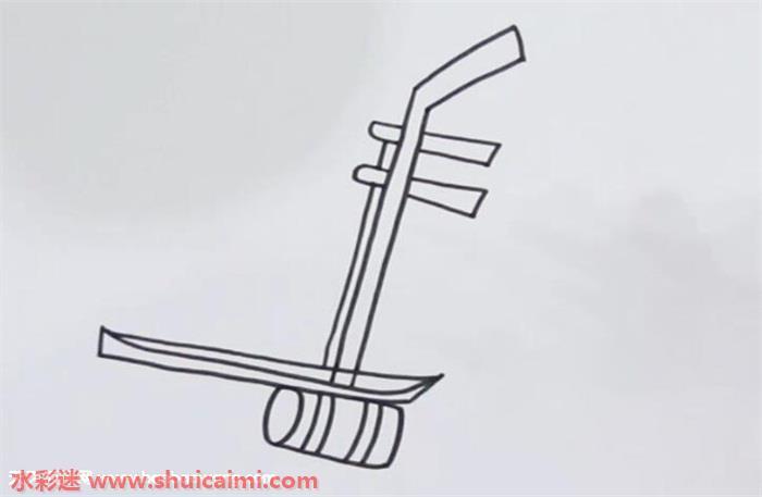 二胡怎么画 二胡简笔画简单又漂亮彩色