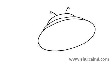 飞碟儿童简笔画