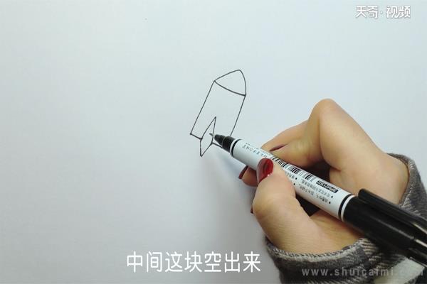 火箭简笔画怎么画 火箭简笔画简单又好看