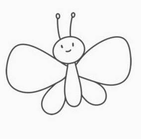 简笔画蝴蝶 简笔画蝴蝶图片大全彩色