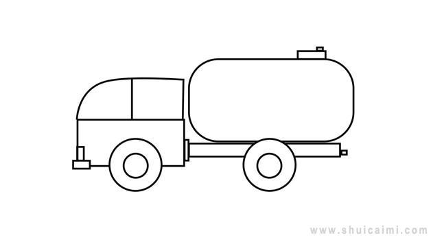 洒水车简笔画怎么画 洒水车简笔画简单又好看