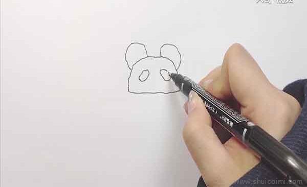 熊猫帽子儿童画怎么画 熊猫帽子简笔画图片大全
