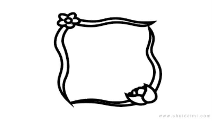 小清新边框花纹简笔画怎么画 小清新边框花纹简笔画简单
