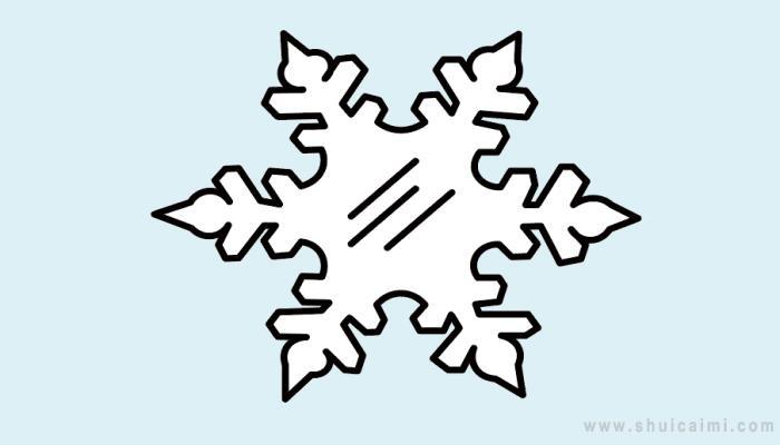 雪花简笔画怎么画 雪花简笔画简单