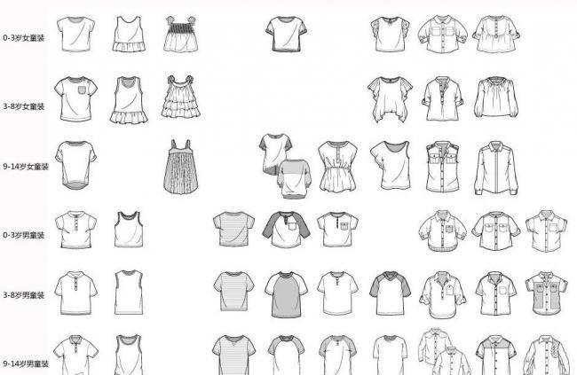 服饰简笔画 服饰简笔画彩色