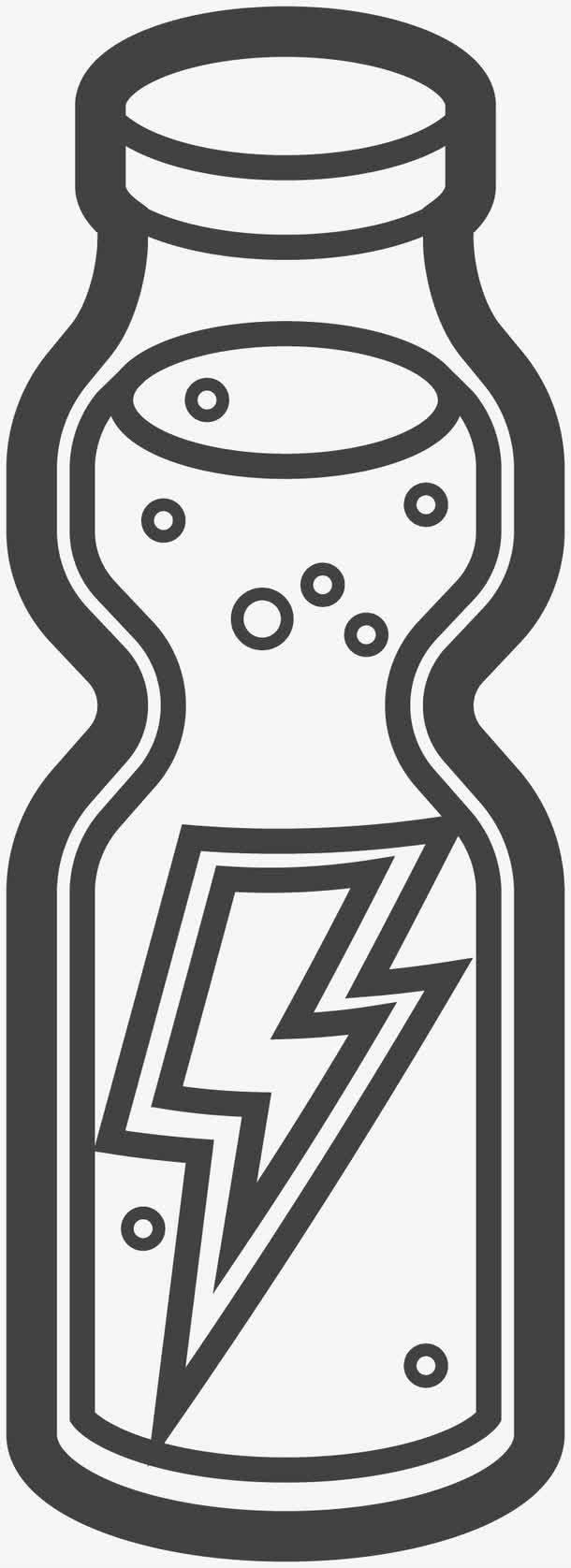 瓶子的简笔画 矿泉水瓶子的简笔画