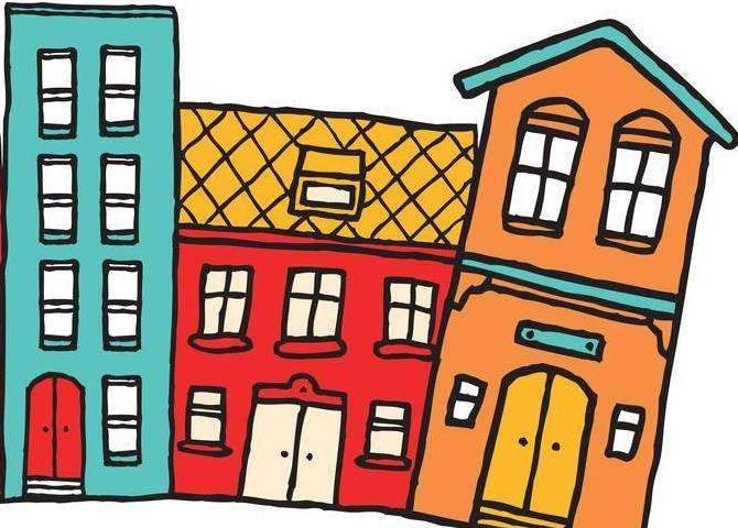 楼房的简笔画图片大全 楼房的简笔画图片大全彩色