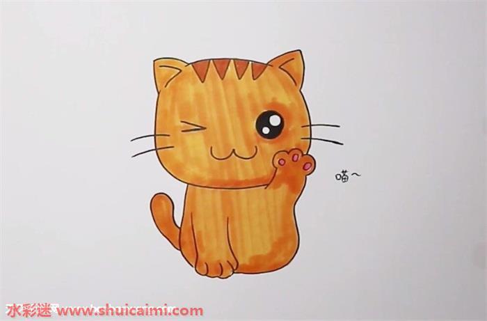 小猫咪怎么画 小猫咪简笔画步骤图