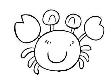 简笔画螃蟹 简笔画螃蟹图片