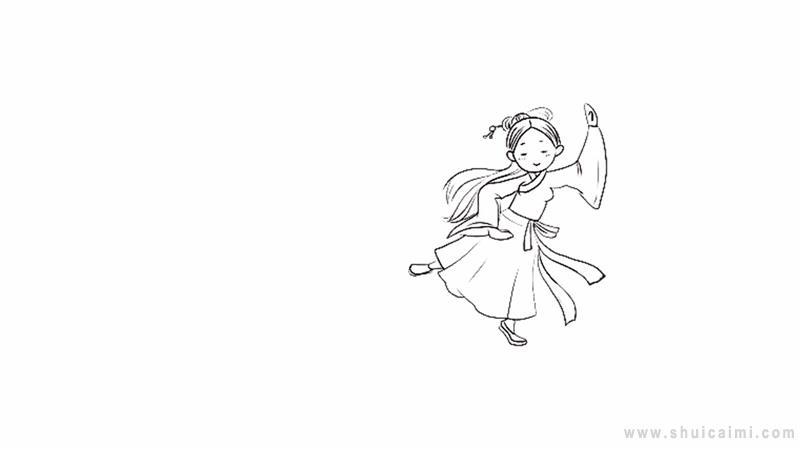 闻鸡起舞简笔画怎么画 闻鸡起舞简笔画顺序