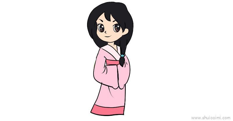 古代美女儿童画怎么画 古代美女简笔画好看